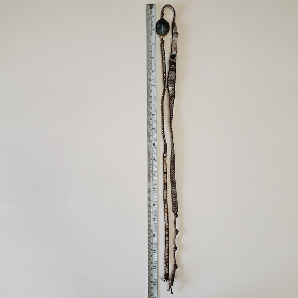 Fashion Bohemian Jewelry Bracelet Mixed Natural Stones Charm Wrap Handmade,85 cm - Picture 8 of 8